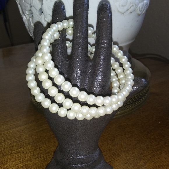 Monet Wire Strung Faux Pearls Bracelet